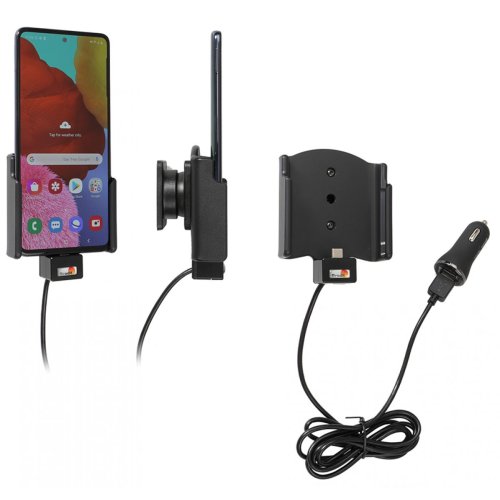 Samsung Galaxy A51 Actieve houder met 12V USB plug.  - 721206 - 721206