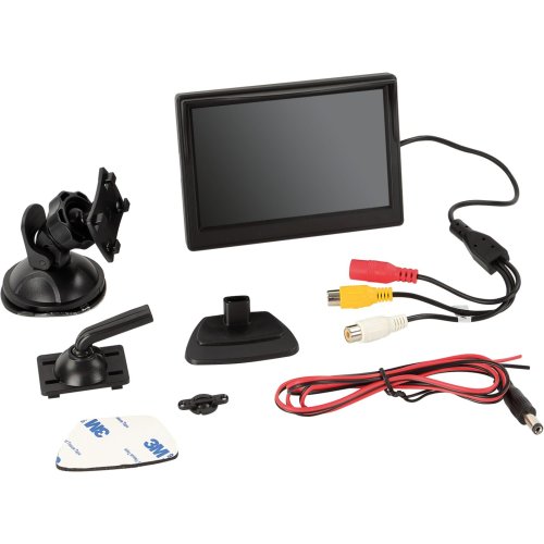 LCD monitor 5" met 2x RCA inputs. - 771000 6207 - 771000-6207