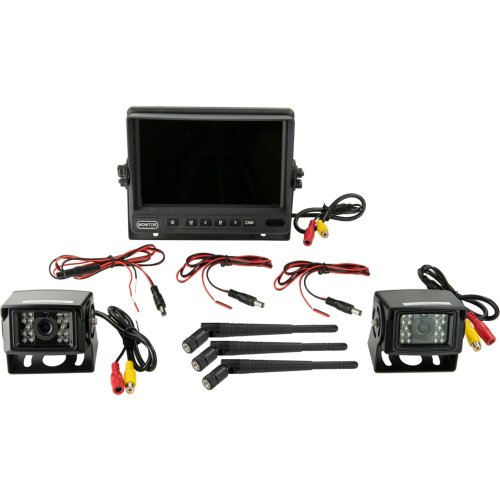 Achteruitrijcamera monitor kit 7" AHD met 2 draadloze camera's - 771000 6251 - 771000-6251
