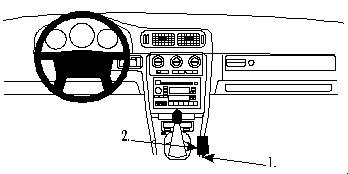 ProClip - Volvo C70 1997-2005 / S70/ V70 1997-2000 Console mount - 832409 - 832409