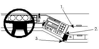 ProClip - Volvo FH Serie/ NH Serie/ FM Serie 1994-2002 Angled mount - 852077 - 852077