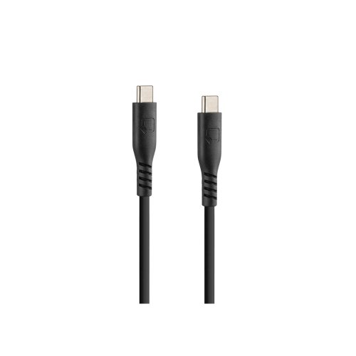 Optiline siliconen laad en synchronisatiekabel USB C -> USB C - 20cm  met verstevigde hals   - 91789 s 01 - 91789