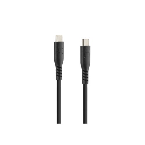 Optiline siliconen laad en synchronisatiekabel USB C -> USB C - 60cm  met verstevigde hals   - 91790 s 01 - 91790