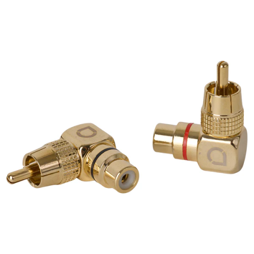 Auto-Connect L2 RCA Adapter Male -Female Angled - Automatten720l2rcafmfa - 720L2RCAFMFA