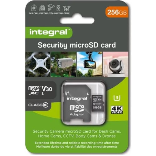 256GB Integral Security Micro SD-kaart (Klasse 10) &ndash; Snelle, veilige opslag - D acc 28335 - D-ACC-28335