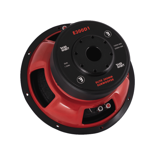 BASS HABIT ELITE Level 1 12" Subwoofer dual 1 Ohm   - E300d1 03 - E300D1
