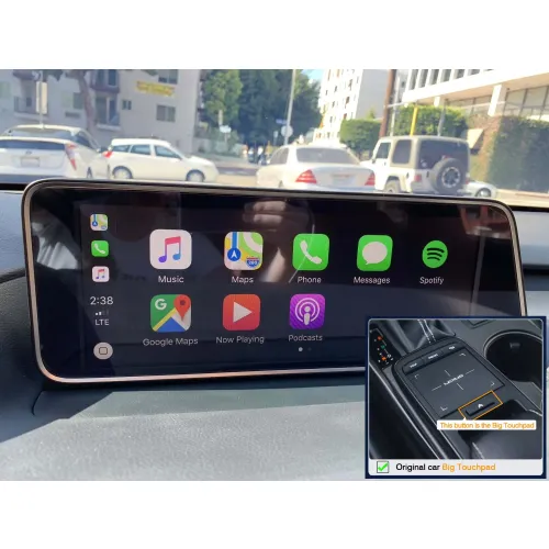 Lexus 2016-2022 8/10,3" MET BIG TOUCH draadloos Apple carplay/Android auto uitbreiding - Lexus rx 2019 big touch - WITCP4049