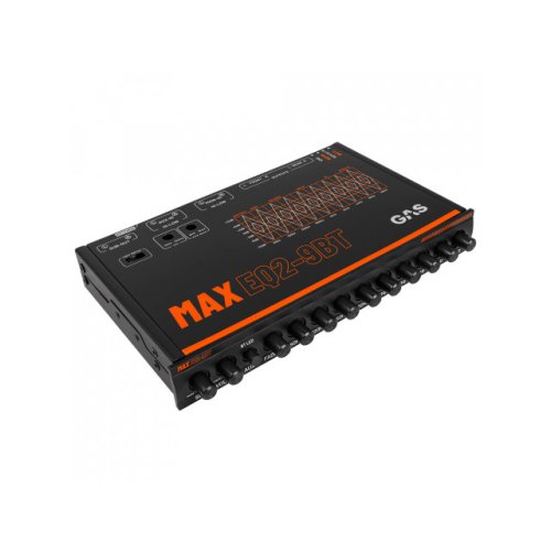 GAS MAX &frac12;DIN 9-band EQ with Bluetooth, 6V Pre-Outs                                                   - Max eq2 9bt 1 640x480 - MAX EQ2-9BT