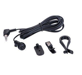 Carkit Microfoon met houder & Clip (parrot type) met 3,5mm jack - Mic parrot - Mic-uni-parrot