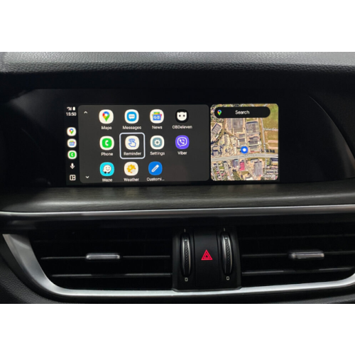 Giulia/Stevio 2017-2019 6.5/8.8" draadloos Apple carplay/Android auto uitbreiding - Stelvio apple carplay - WITCP4017