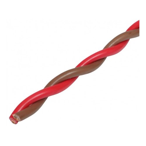 AUDIO SYSTEM "TWISTED" luidsprekerkabel 2x 1,50 mm&sup2; Bruin/Rood - Z tsc 15 bn rd 640x480 bruin rood 150mm - Z-TSC 1,5 BN/RD