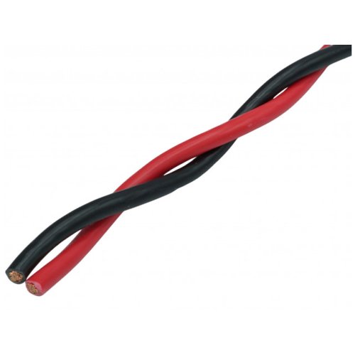 AUDIO SYSTEM "TWISTED" luidsprekerkabel 2x 4 mm&sup2; Rood/Zwart 100 - Z tsc 40 bk rd 640x480 2 x 4mm zwart rood - Z-TSC 4.0 BK/RD