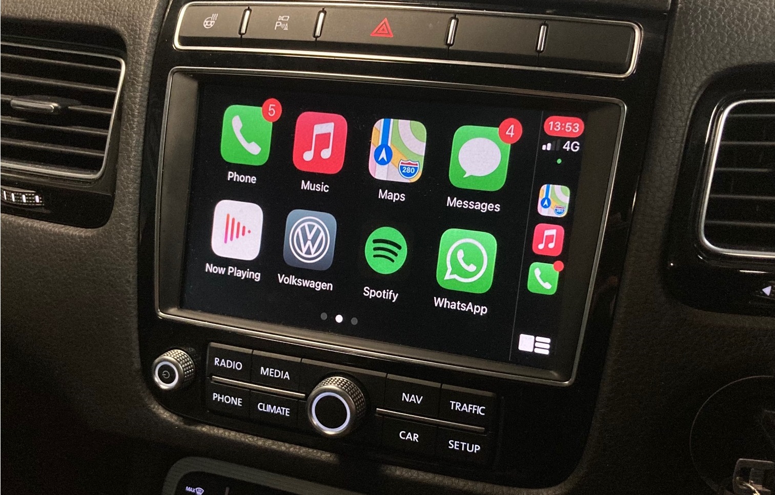 Volkswagen Touareq RNS810 8" 2011-2018 draadloos Apple carplay/Android auto uitbreiding - Toureg rns810 apple - WITCP4047
