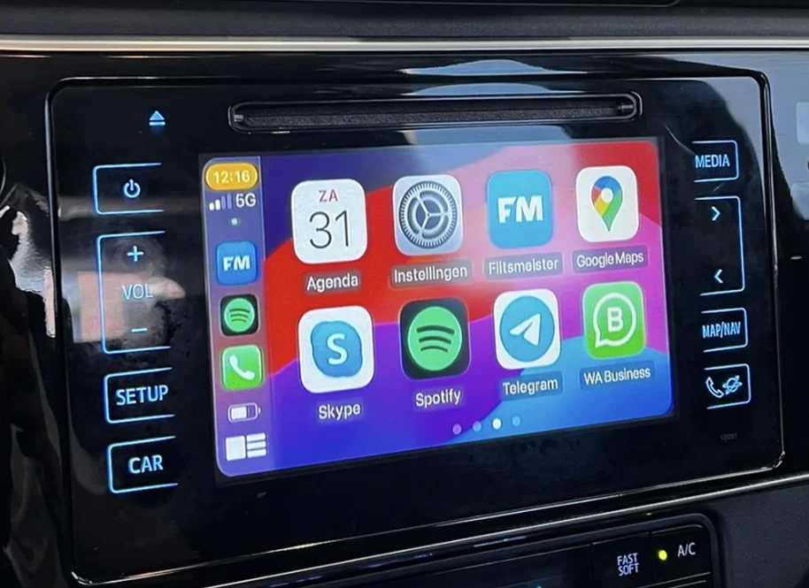 Toyota Enture 2.0/Touch2 7" draadloos Apple carplay/Android auto uitbreiding - Toyota apple carpley - WITCP6001