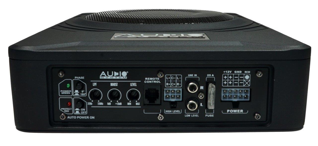 AUDIO SYSTEM 8" 24V Actieve Underseat Subwoofer 275/225watt RMS 2 Ohm - Us 08 active neu6 - US08 Active 24V EVO
