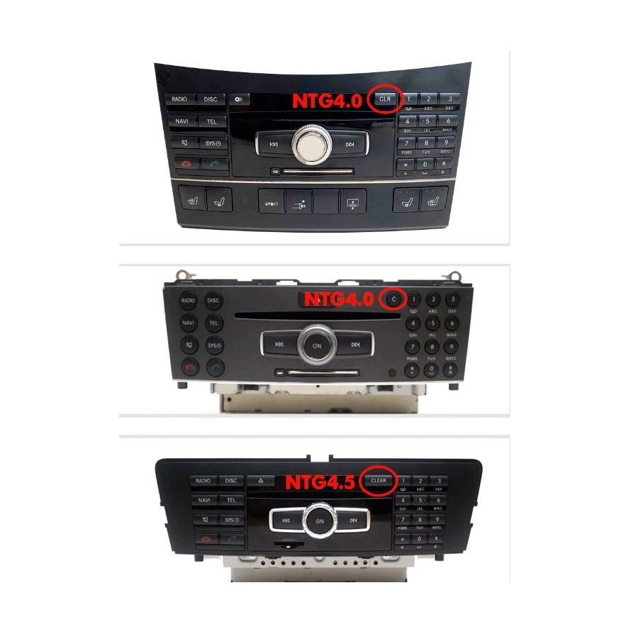 Mercedes NTG5.0 - 7/8/8.4" draadloos Apple carplay/Android auto uitbreiding - Verschil ntg4 45 2 - WITCP4069