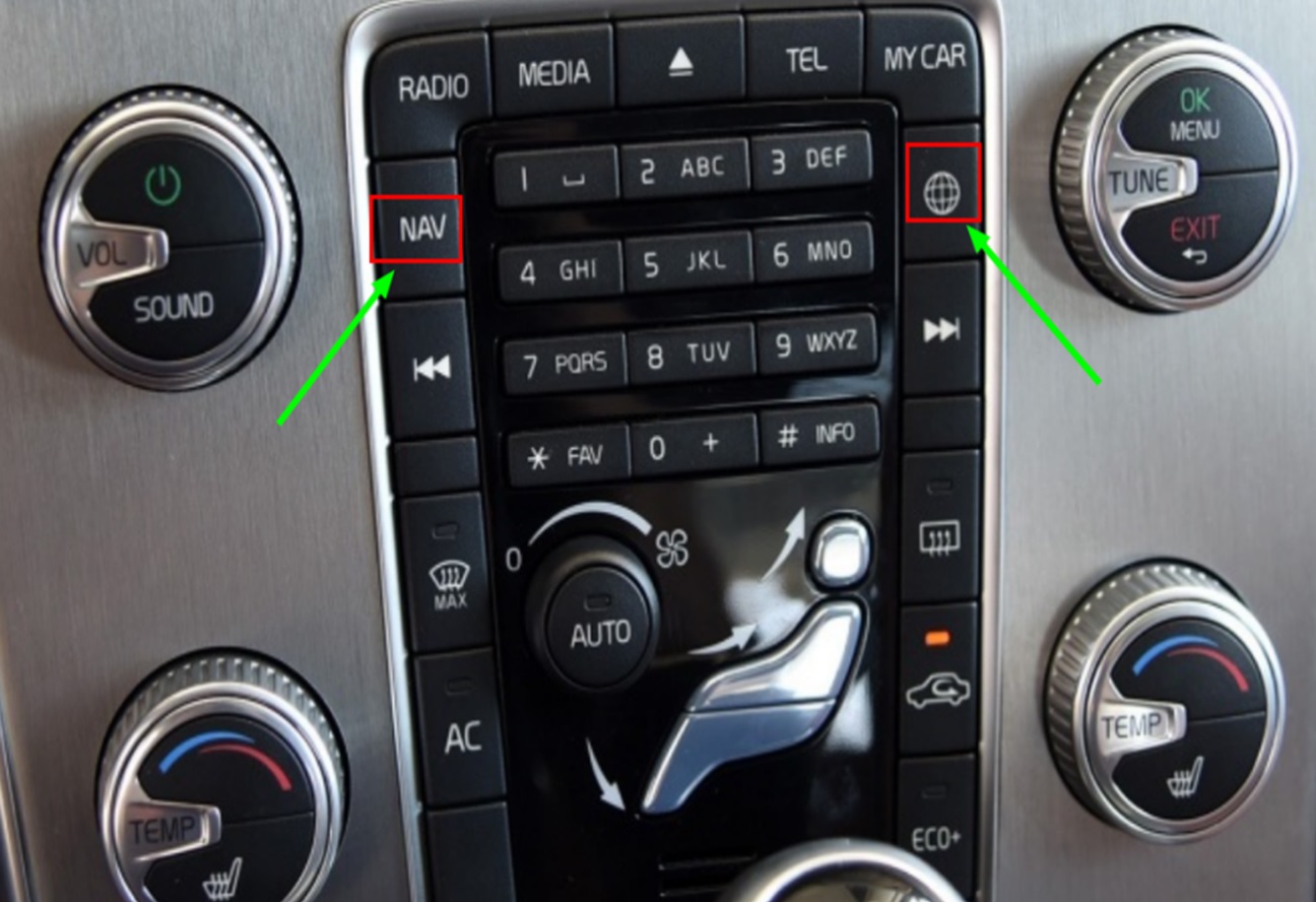 Volvo Senses 7" 2009-2014 draadloos Apple carplay/Android auto uitbreiding - Volvo voorbeeld - WITCP1041