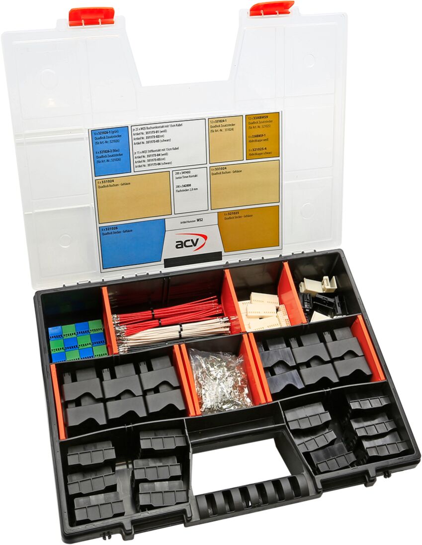 Quadlock behuizingen assortiment in doos - Ws2 - WS2