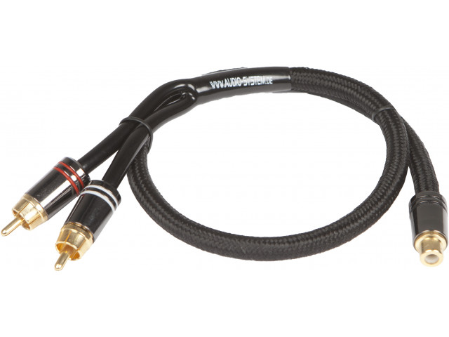 AUDIO SYSTEM HIGH-end cinchkabel 300mm y-cinch (2 x koppel en 1 x stekker) - Z chblack y 640x480 - Z-PRO Y