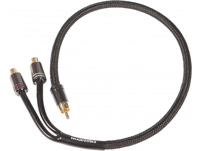 AUDIO SYSTEM HIGH-END 300 mm RCA kabel Y-RCA cable (1x connector M and 2x connector F) - Z chblack yr 640x480 - Z-PRO YR