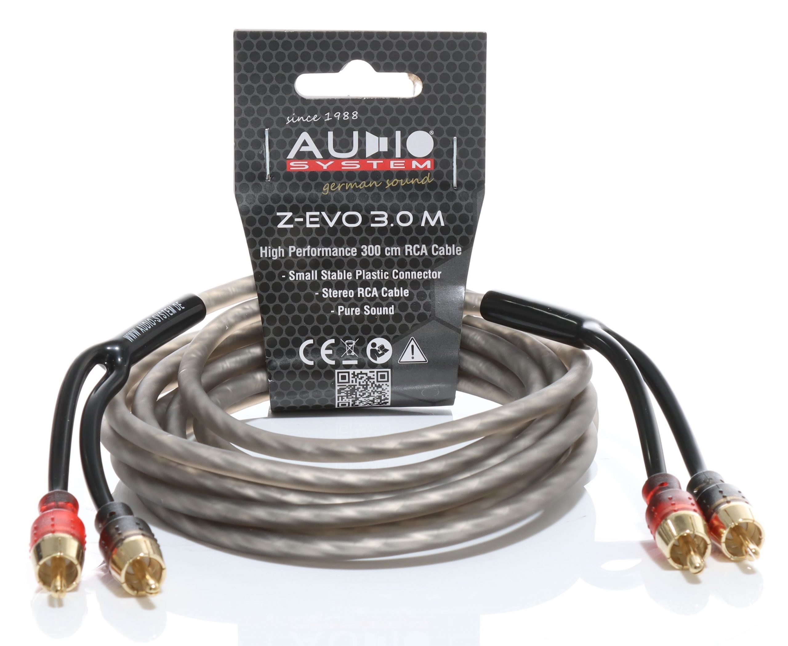 AUDIO SYSTEM HIGH-PERFORMANCE RCA-KABEL Cinch-kabel van 3000mm - Z evo 3 - Z-EVO 3.0 M