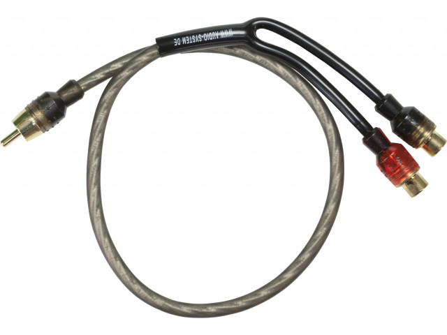 AUDIO-SYSTEM RCA-kabel HIGH-Performance 500mm OFC Y-RCA-kabel (1x plug M en 2x plug F) - Z evo yr single 640x480 - Z-EVO YR