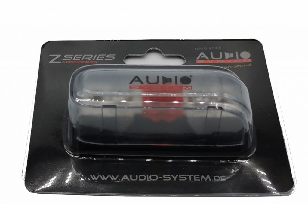 AUDIO SYSTEM Mini ANL HIGH END zekeringhouder.  Input/ Output: 10 tot 25 qmm - Z fh anl mini blister 1024x679 - Z-FH MINI