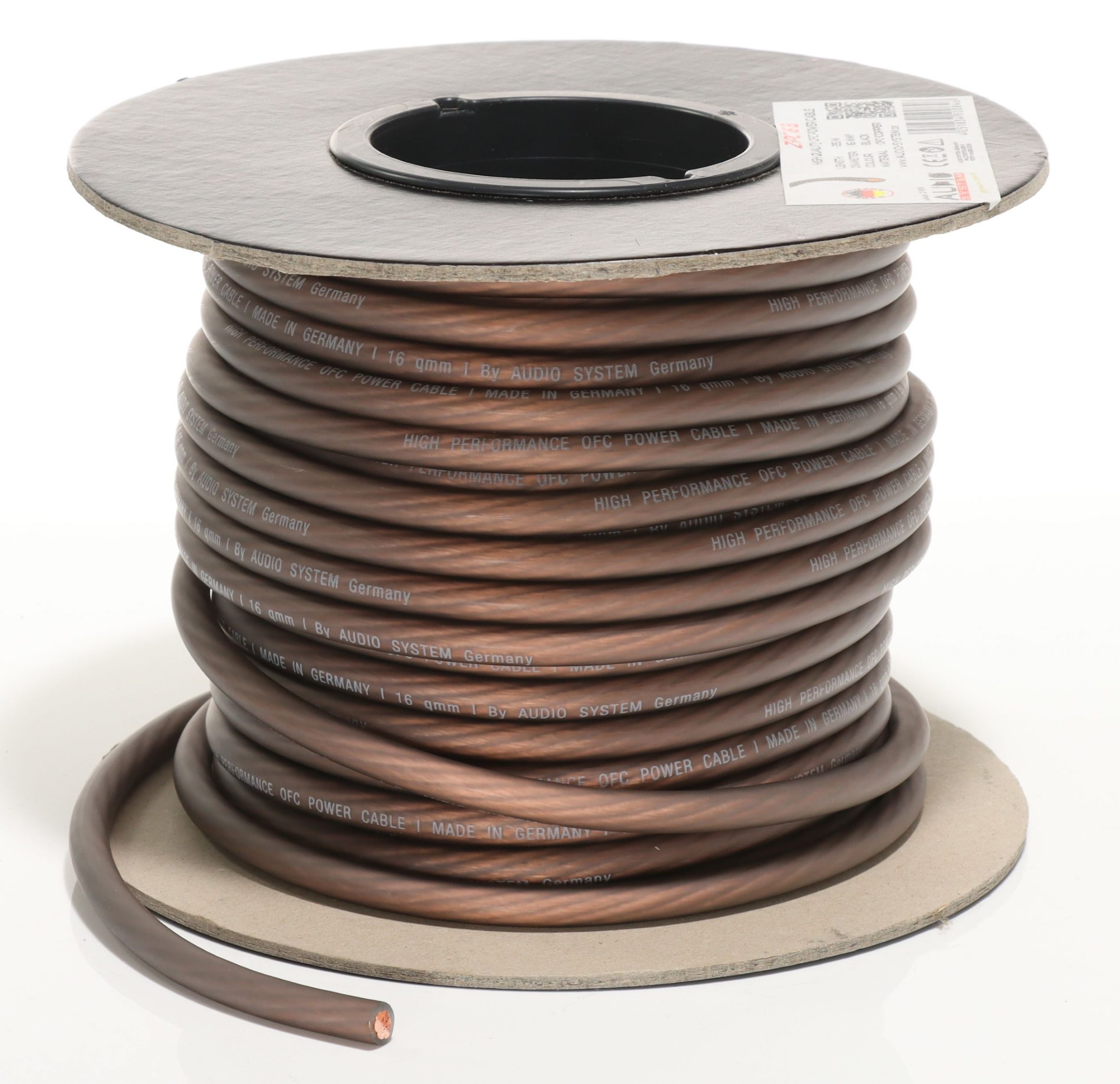 AUDIO SYSTEM HIGH-Performance 16mm&sup2; power Kabel Per rol van 25 meter Black - Z pc 16 b scaled - Z-PC16B