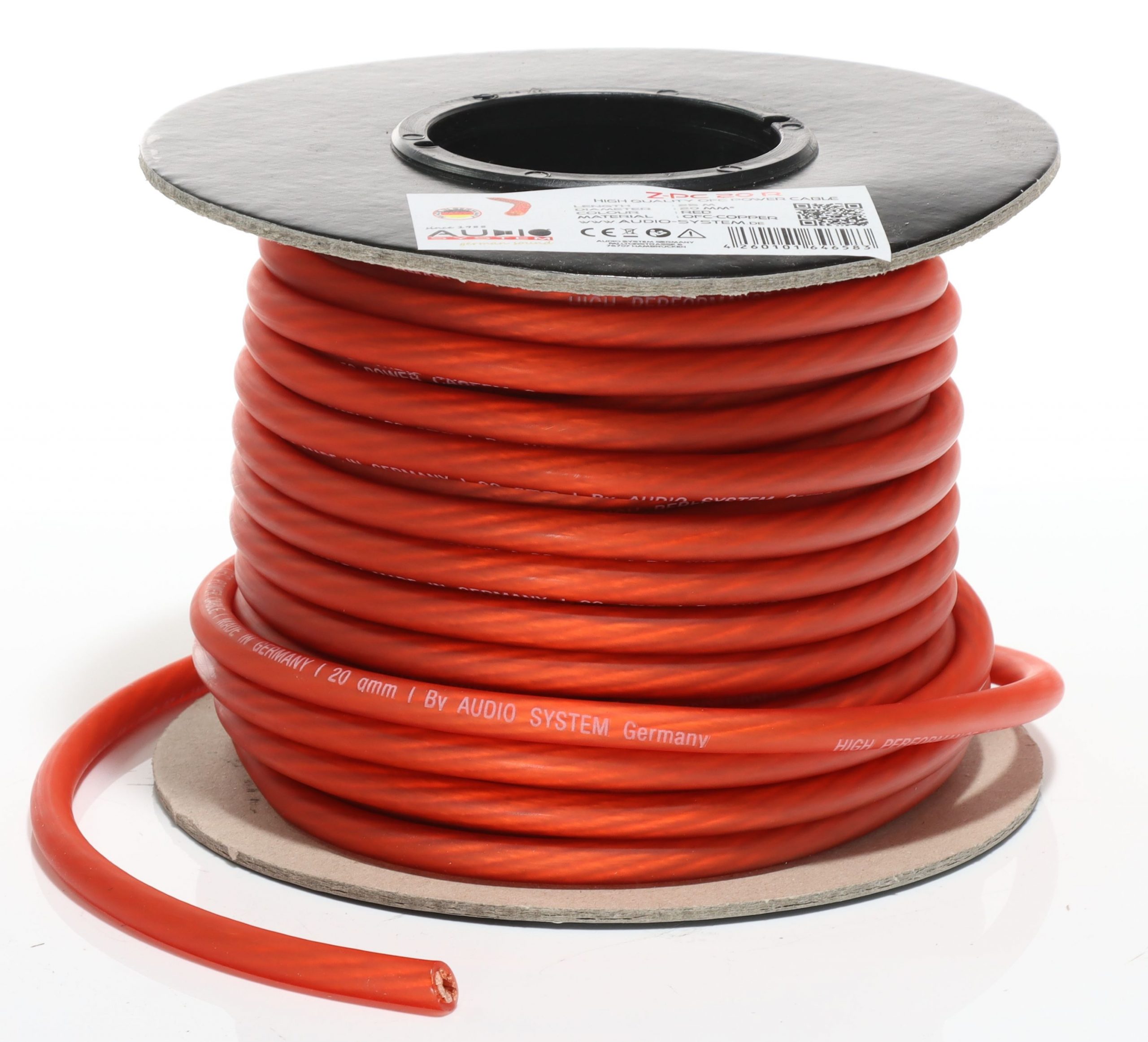 AUDIO SYSTEM HIGH-Performance 20mm&sup2; power Kabel. Per rol van 25 meter - Z pc 20 r scaled - Z-PC20R