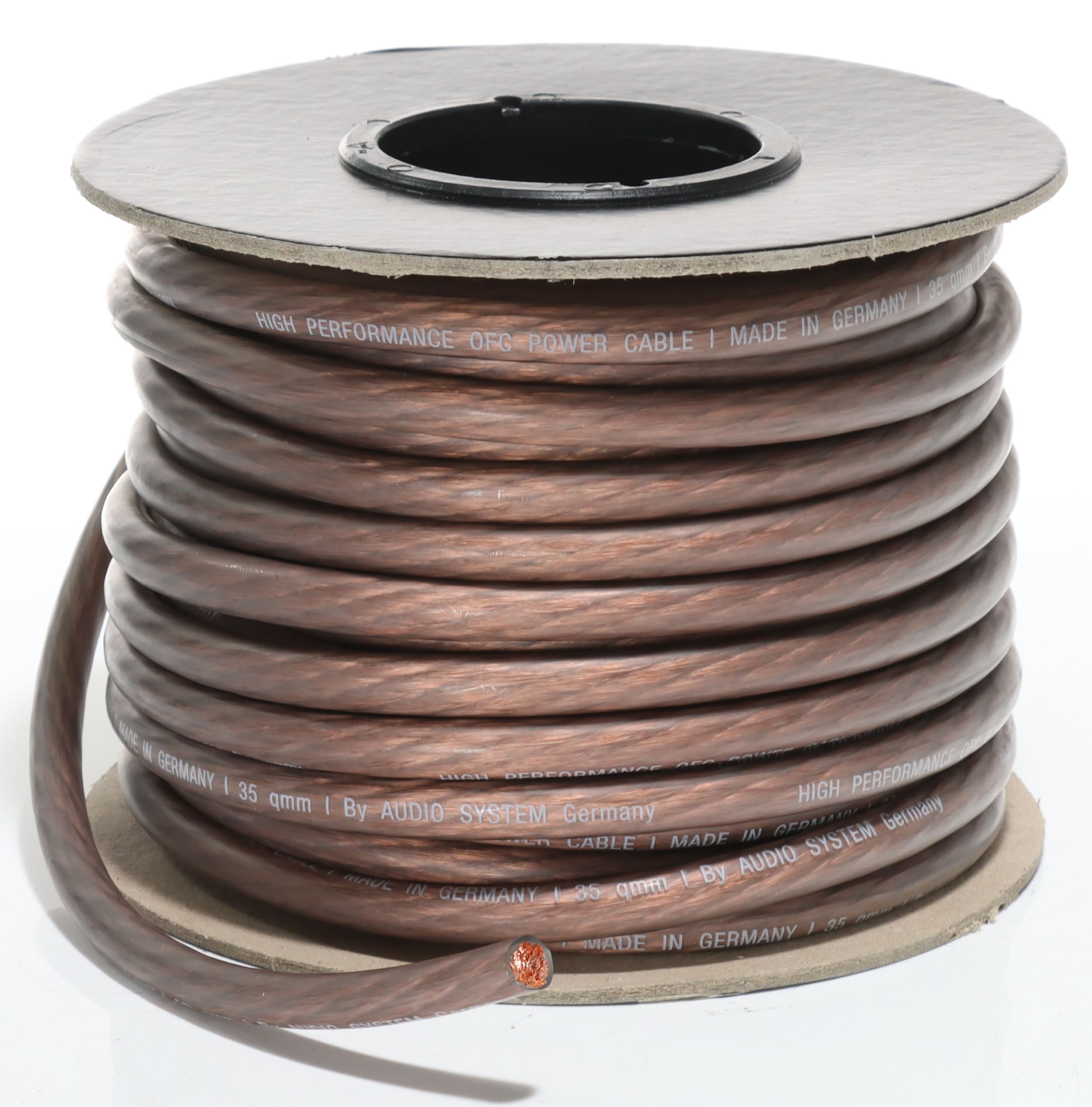 AUDIO SYSTEM HIGH-Performance 35mm&sup2; power Kabel. Per rol van 25 meter - Z pc 35 b - Z-PC35B