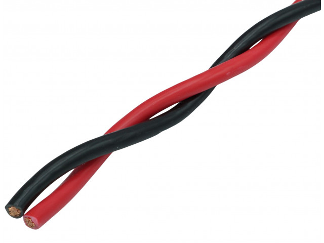 AUDIO SYSTEM "TWISTED" luidsprekerkabel 2x 4 mm&sup2; Rood/Zwart 100 - Z tsc 40 bk rd 640x480 2 x 4mm zwart rood - Z-TSC 4.0 BK/RD