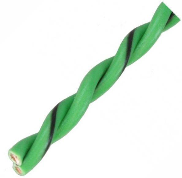AUDIO SYSTEM Gedraaide luidsprekerkabel. Groen. 2x 2,50 mm&sup2; . 100 mtr per rol  - Z tsc gn - Z-TSC 2.5 GN