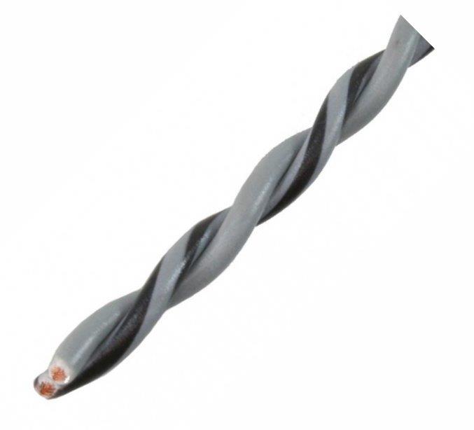 AUDIO SYSTEM Gedraaide luidsprekerkabel. Grijs. 2x 0,75mm&sup2; . 100 mtr per rol  - Z tsc gy - Z-TSC 0.75 GY